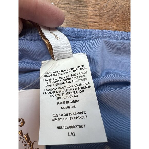 Becca by Rebbeca Virtue Adela Hipster Bikini Bottom Large Ruched Purple NWT - Picture 8 of 8